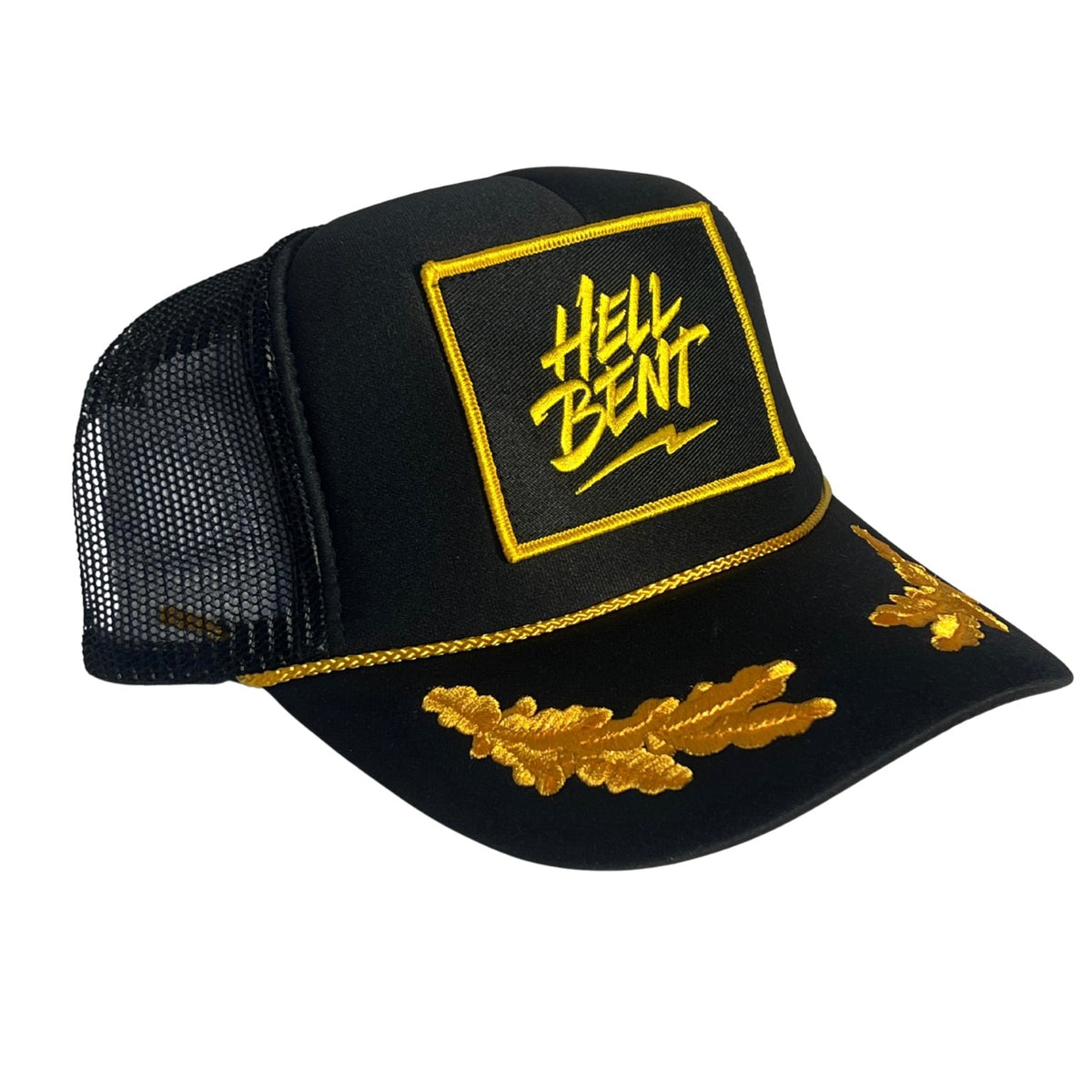 HellBent Patchwork SnapBack hat gold camo gray