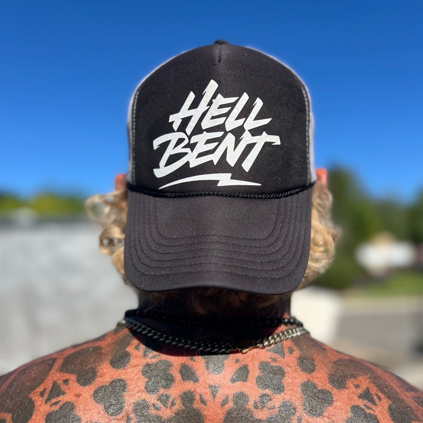 HellBent SnapBack hat beige camo gray burgundy orange camo