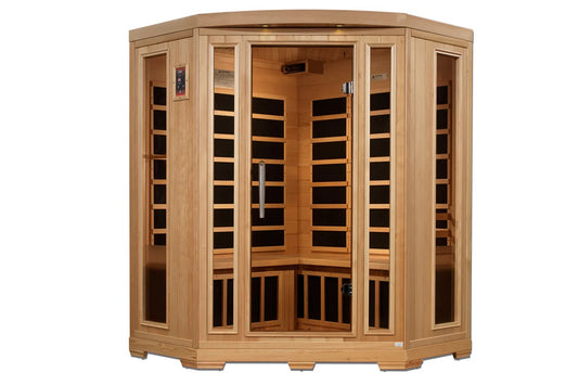 PRO 6- THREE PERSON CORNER INFRARED SAUNA