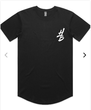 Curved Hem Logo Tee (Unisex)